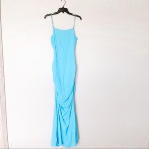 Staud Parrot Blue Maxi Dress Sz 2 